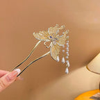 Tasseled Hair Fork – Elegant Updo Accessory