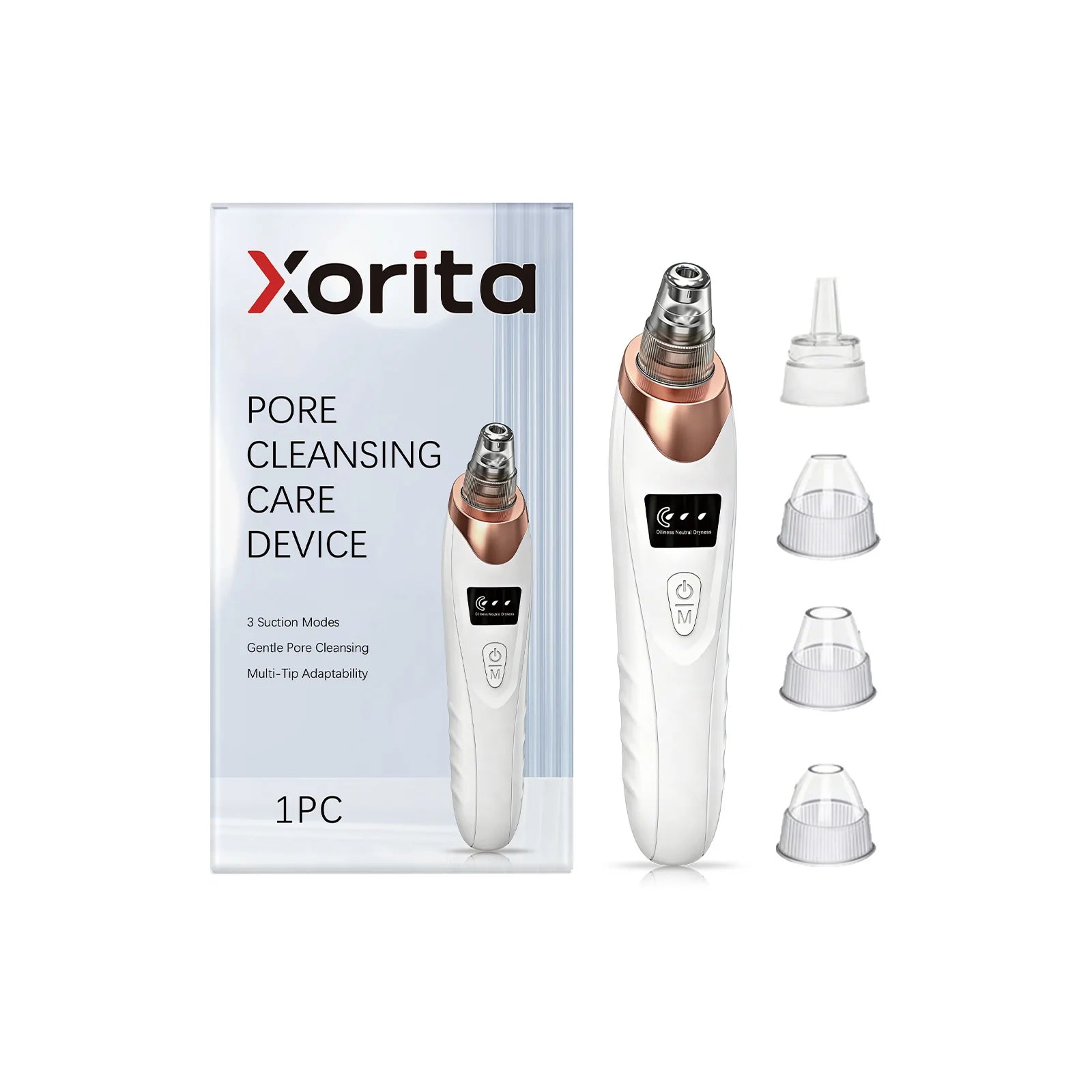 Blackhead Remover Pore Vacuum, Facial Pore Cleaner - 5 Suction Power, 5 Probes, USB Rechargeable