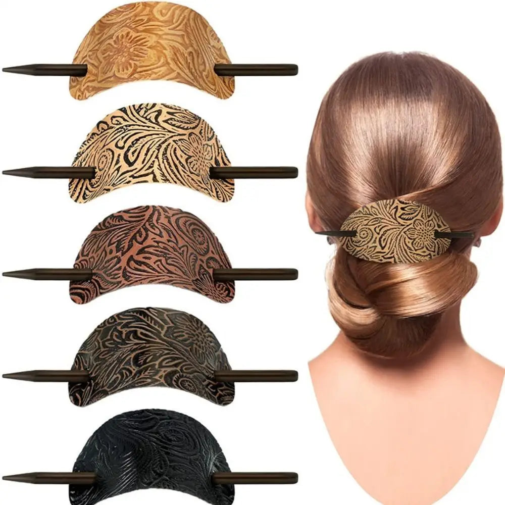 Leather Hair Barrette
