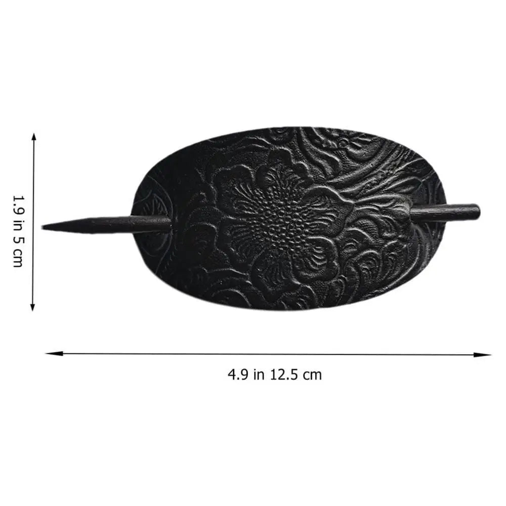 Leather Hair Barrette