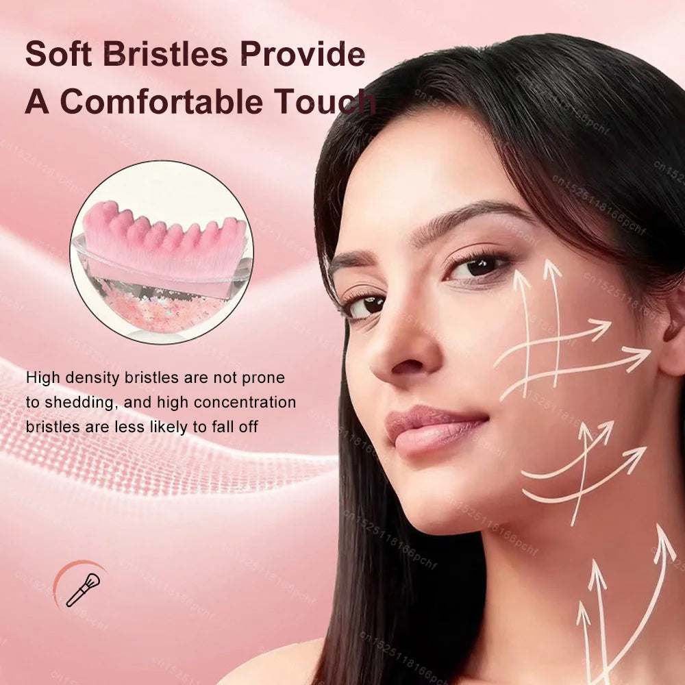 Lymphatic Face Brush Chin&Jawline Sculpting Drainage Face Massage Brush Skin Sculpting Tool Detox Facial Brush Blood Circulation