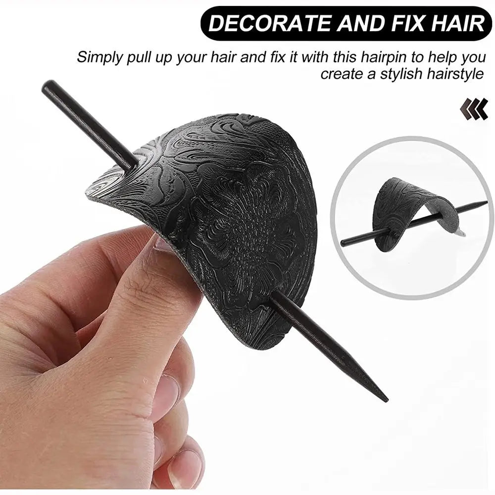 Leather Hair Barrette