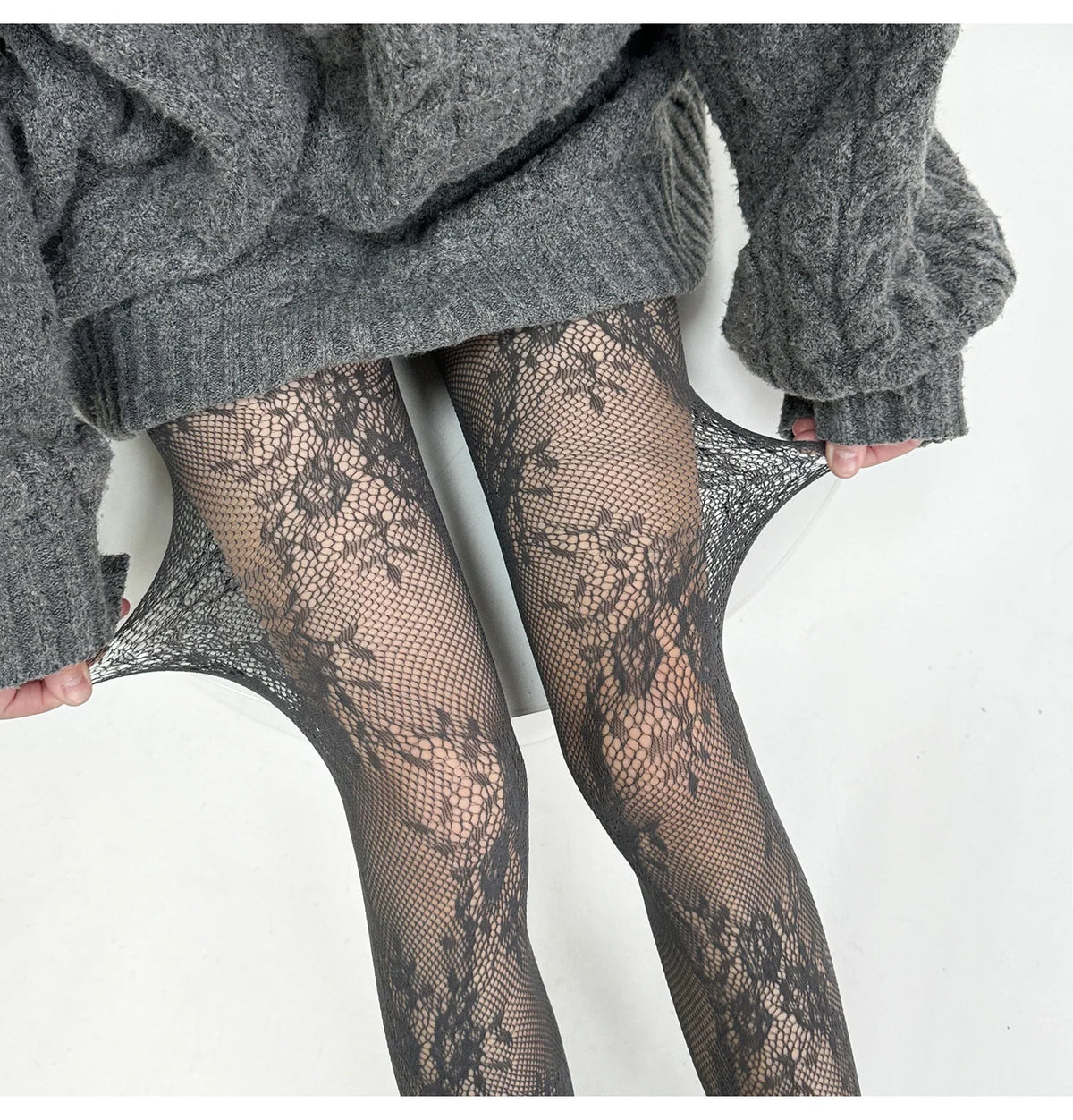 The Lace Fantasy Fishnet Tights