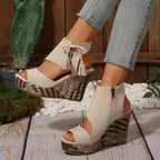 Boho Tassel Wedge Sandals