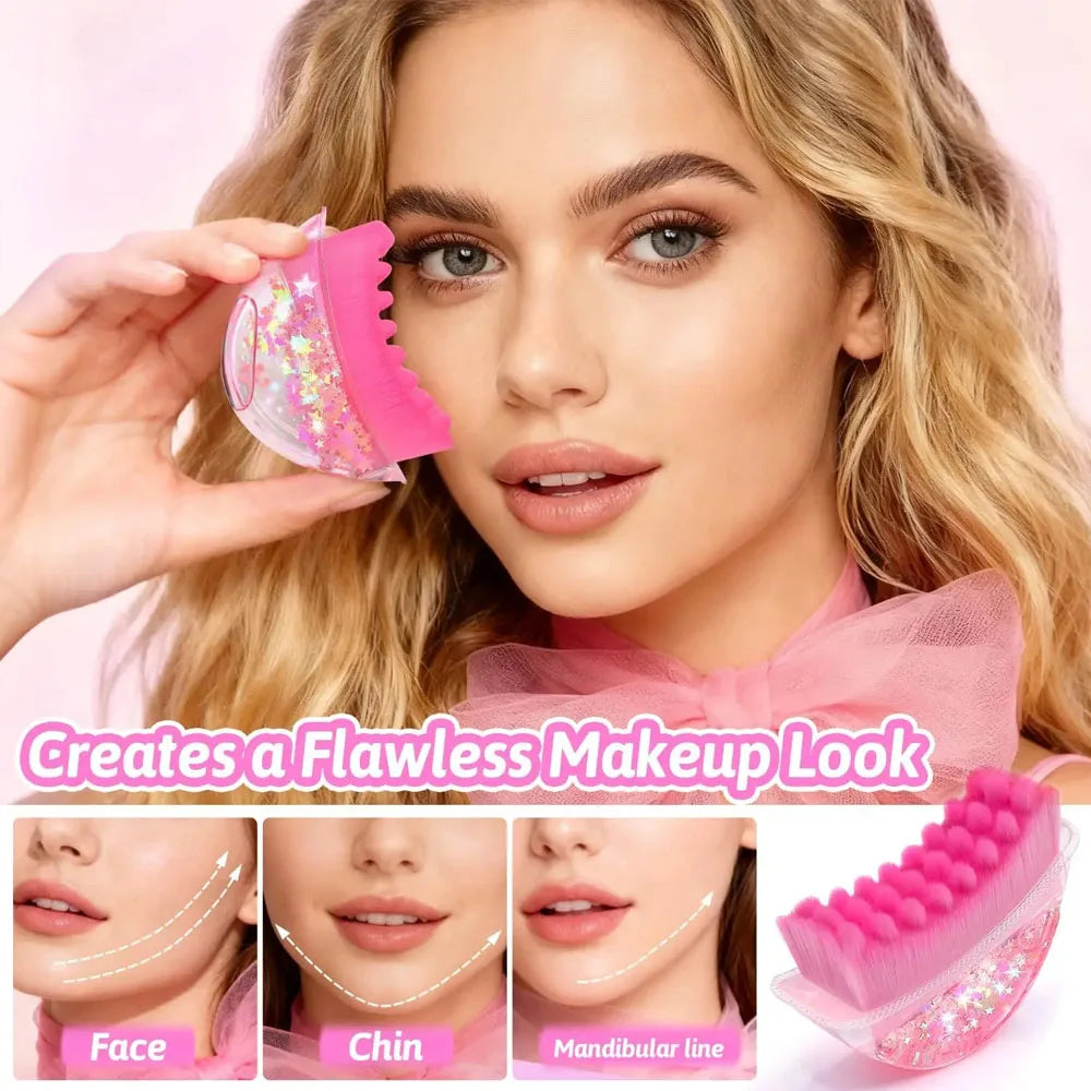 Lymphatic Face Brush Chin&Jawline Sculpting Drainage Face Massage Brush Skin Sculpting Tool Detox Facial Brush Blood Circulation