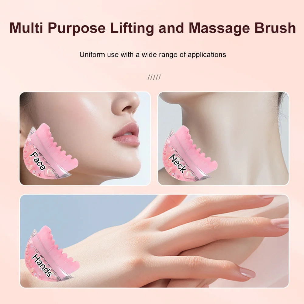 Lymphatic Face Brush Chin&Jawline Sculpting Drainage Face Massage Brush Skin Sculpting Tool Detox Facial Brush Blood Circulation