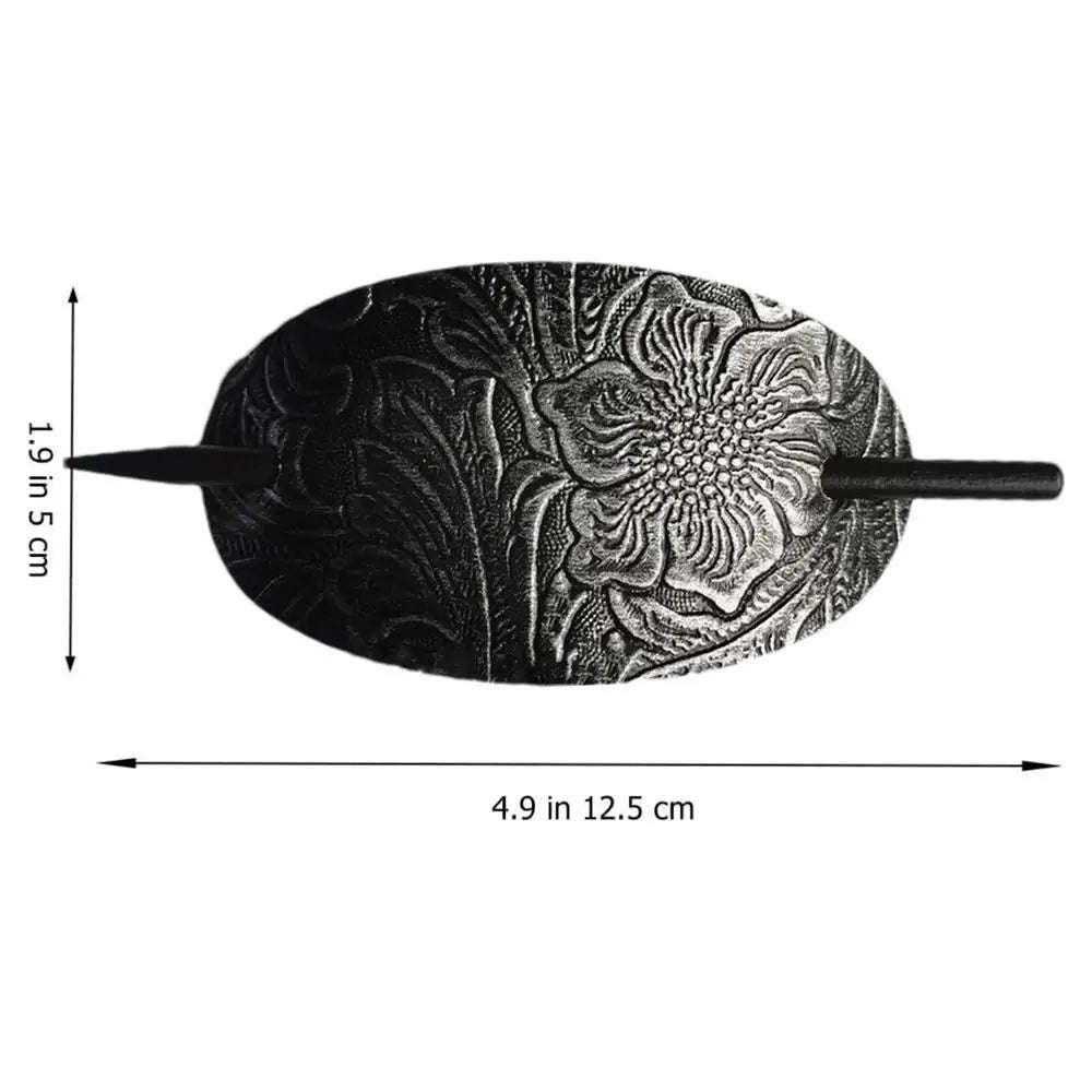 Leather Hair Barrette
