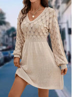 Autumn Spell Crochet Sweater Dress
