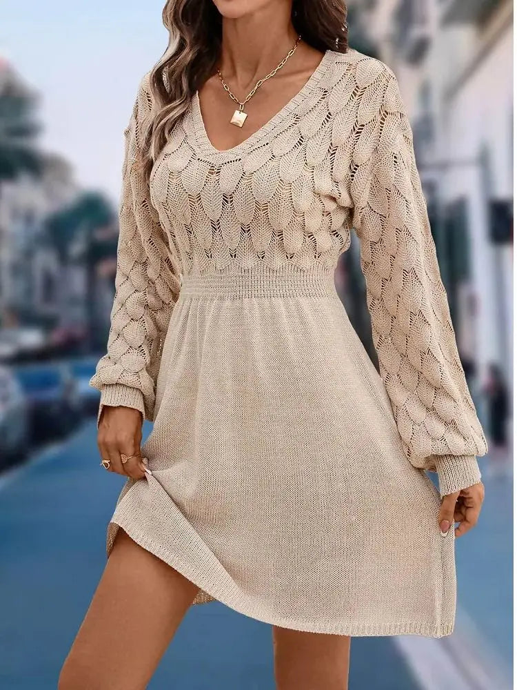 Autumn Spell Crochet Sweater Dress