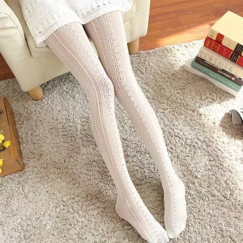 The Hollow Lace Knit Tights