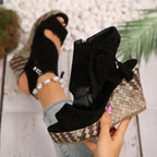 Boho Tassel Wedge Sandals