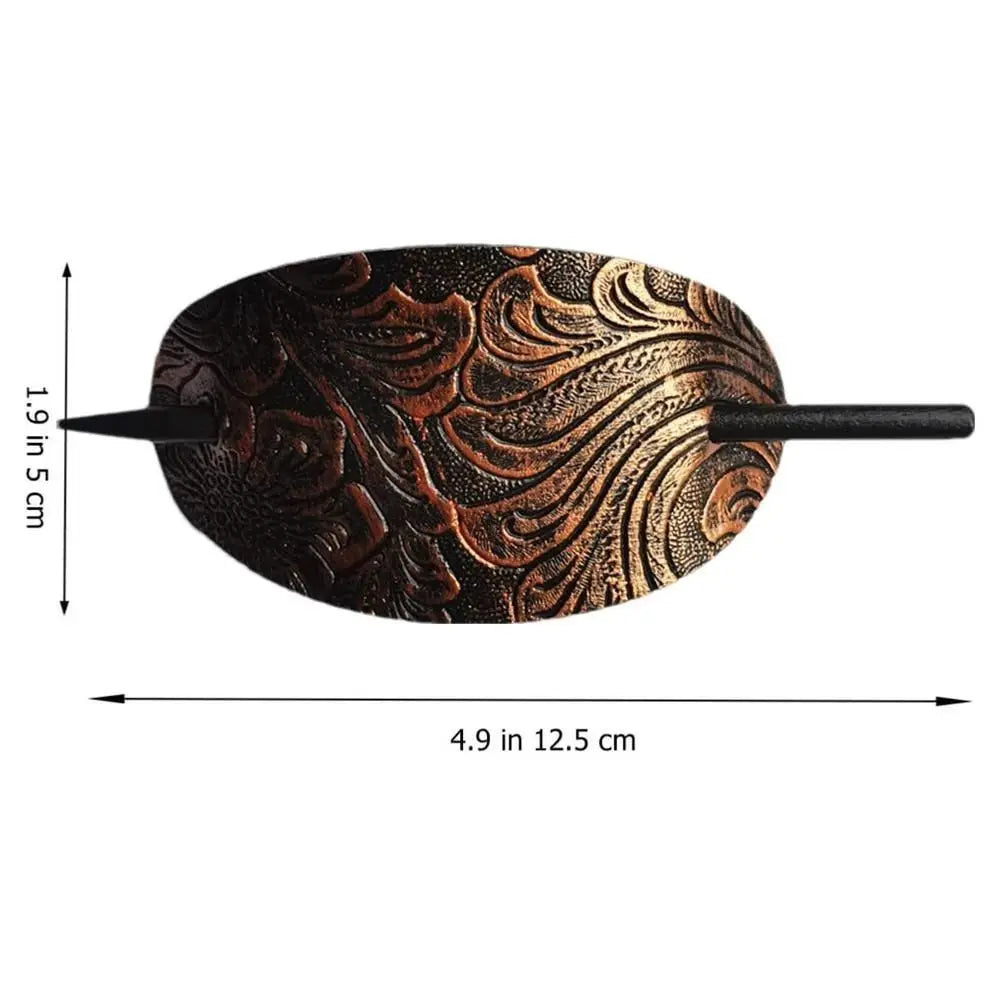 Leather Hair Barrette