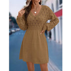 Autumn Spell Crochet Sweater Dress