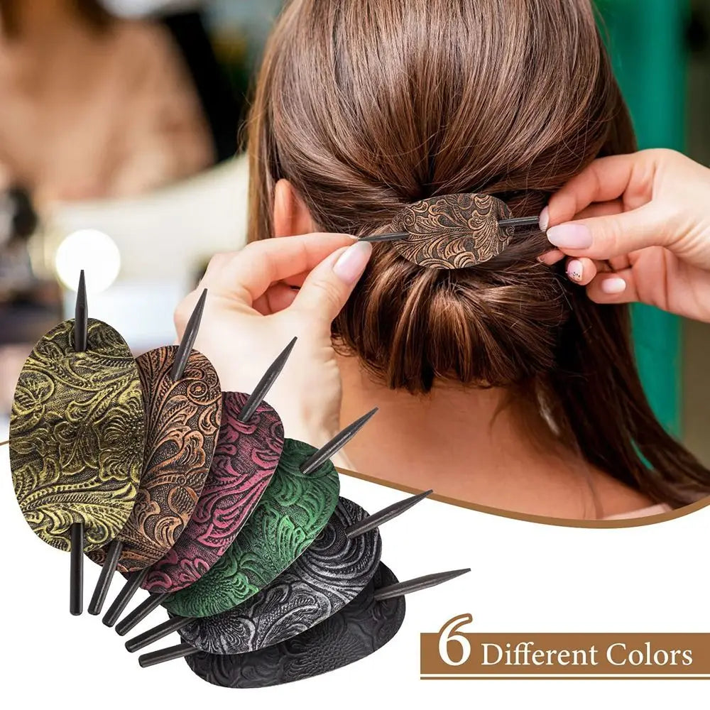 Leather Hair Barrette