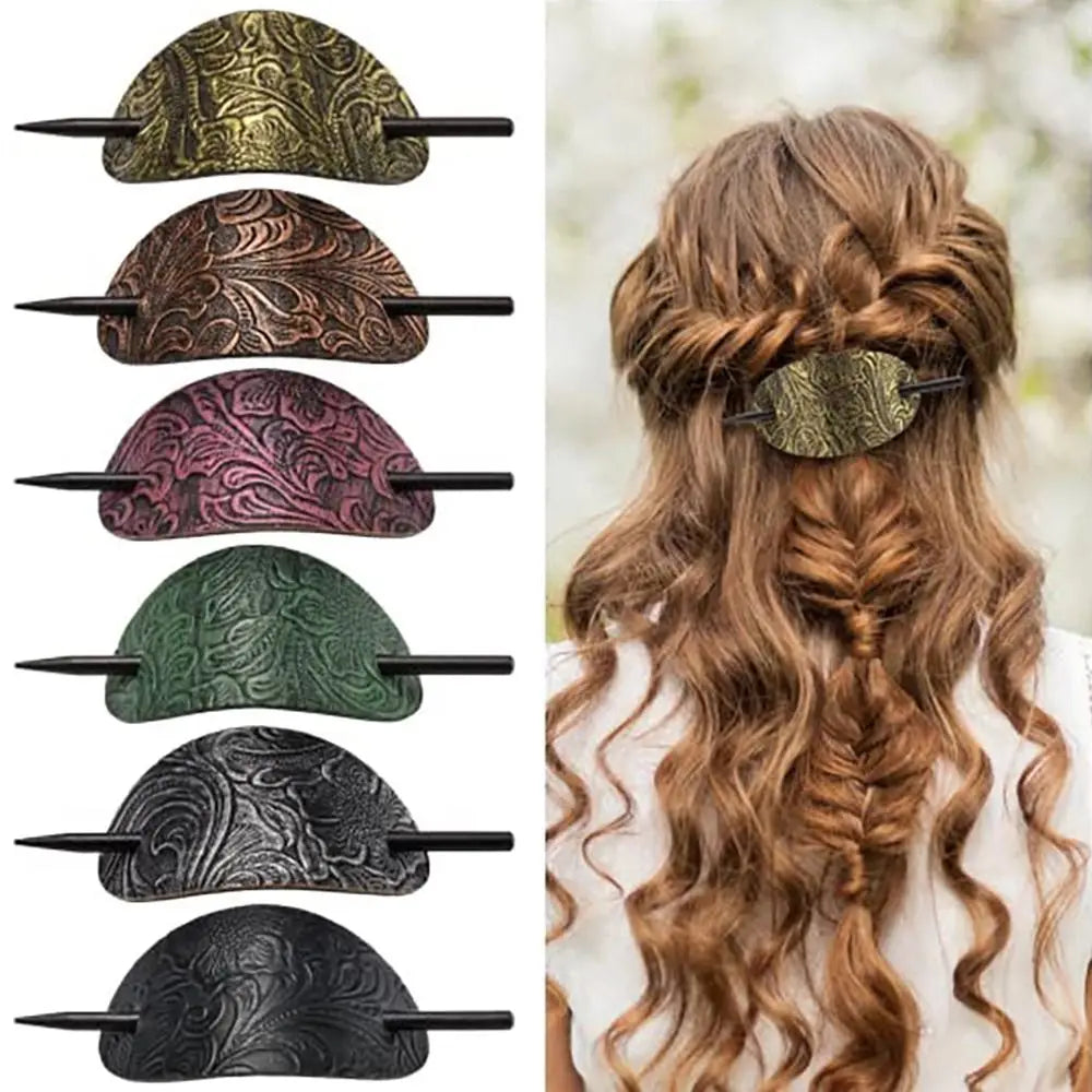 Leather Hair Barrette