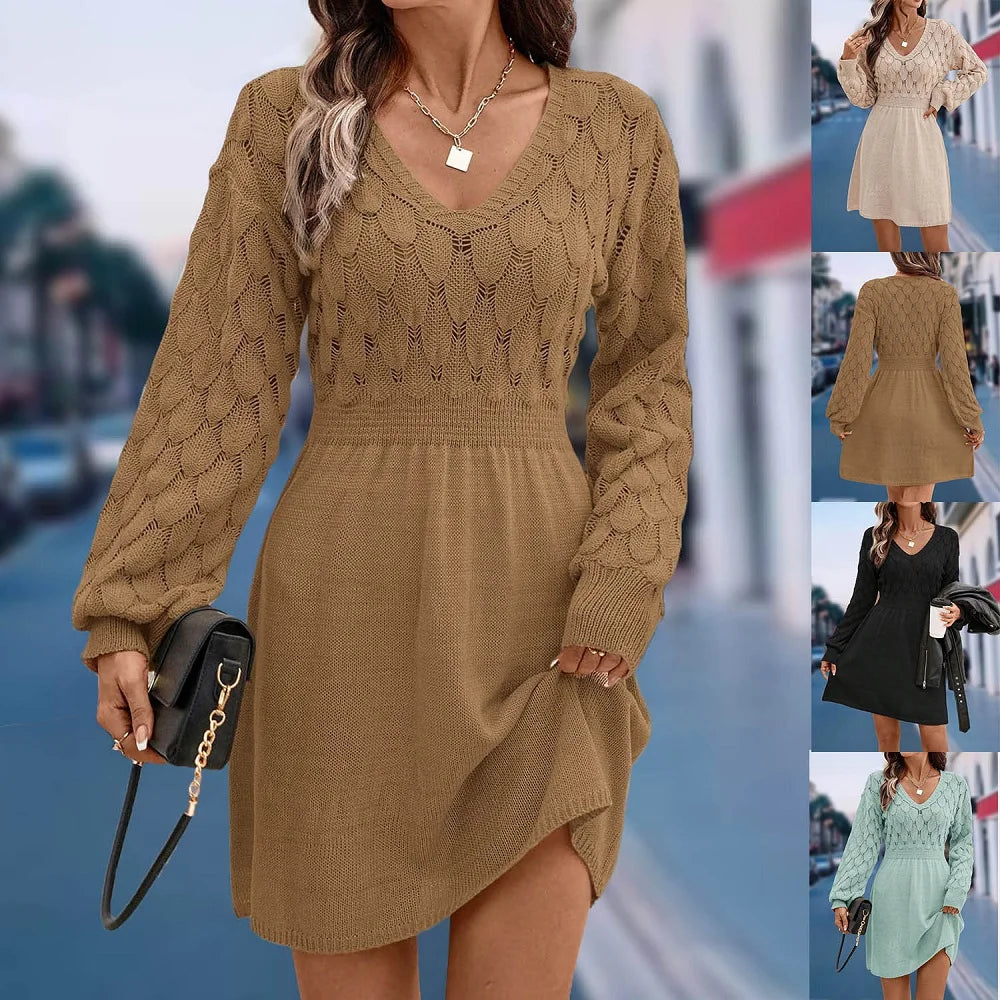 Autumn Spell Crochet Sweater Dress