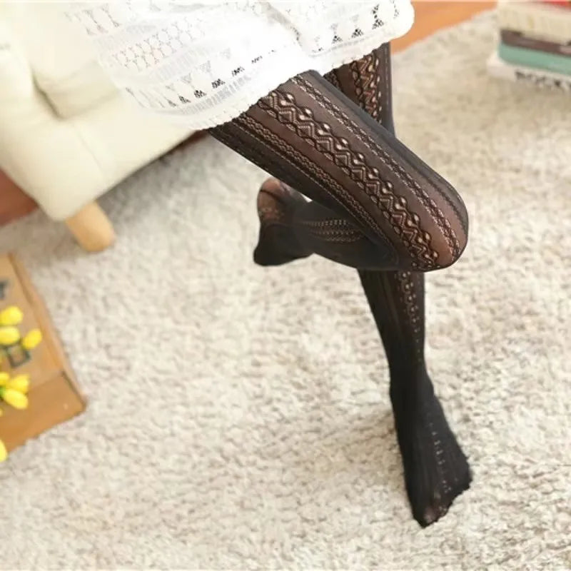 The Hollow Lace Knit Tights