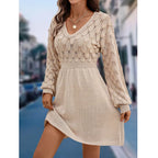Autumn Spell Crochet Sweater Dress