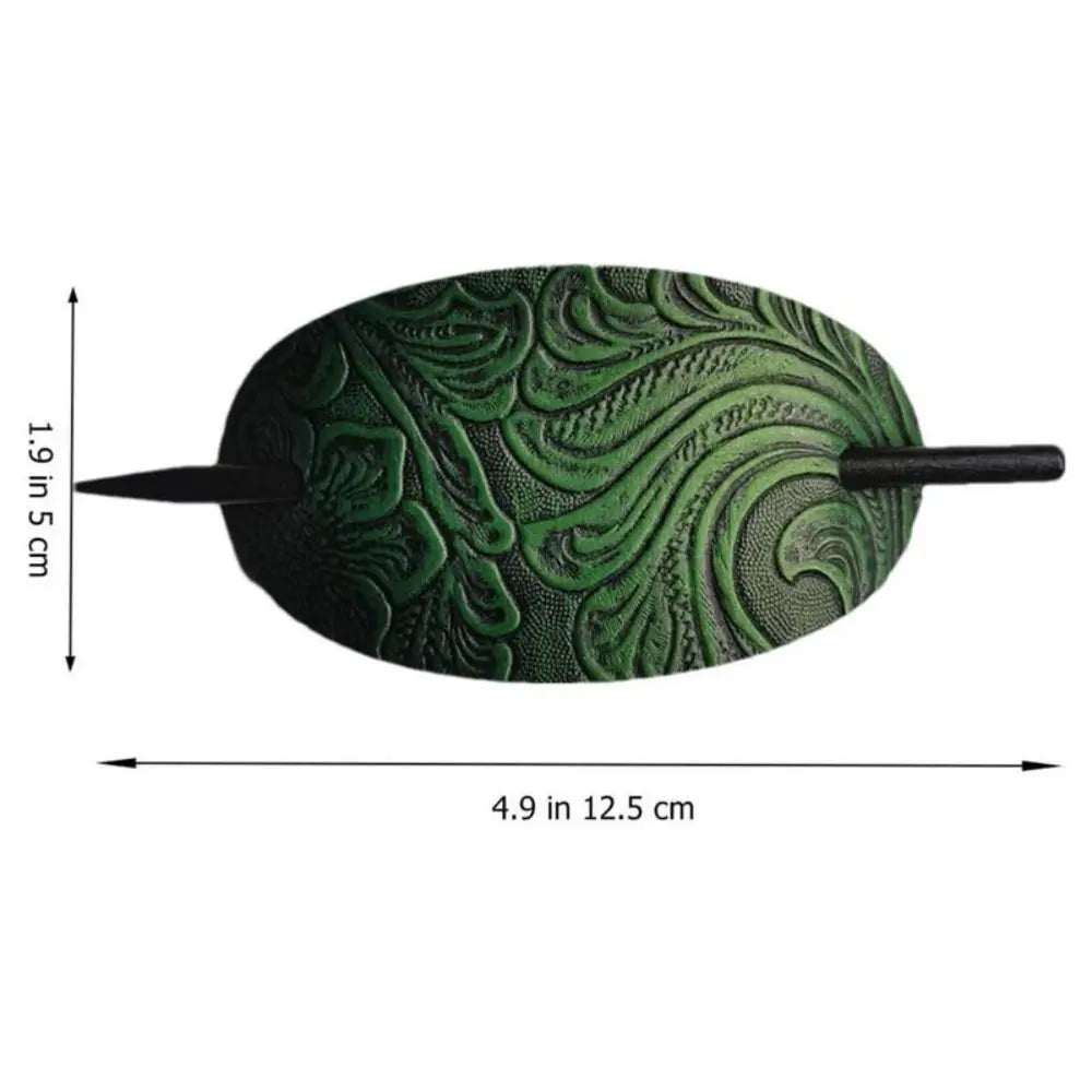 Leather Hair Barrette