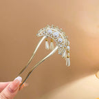 Tasseled Hair Fork – Elegant Updo Accessory