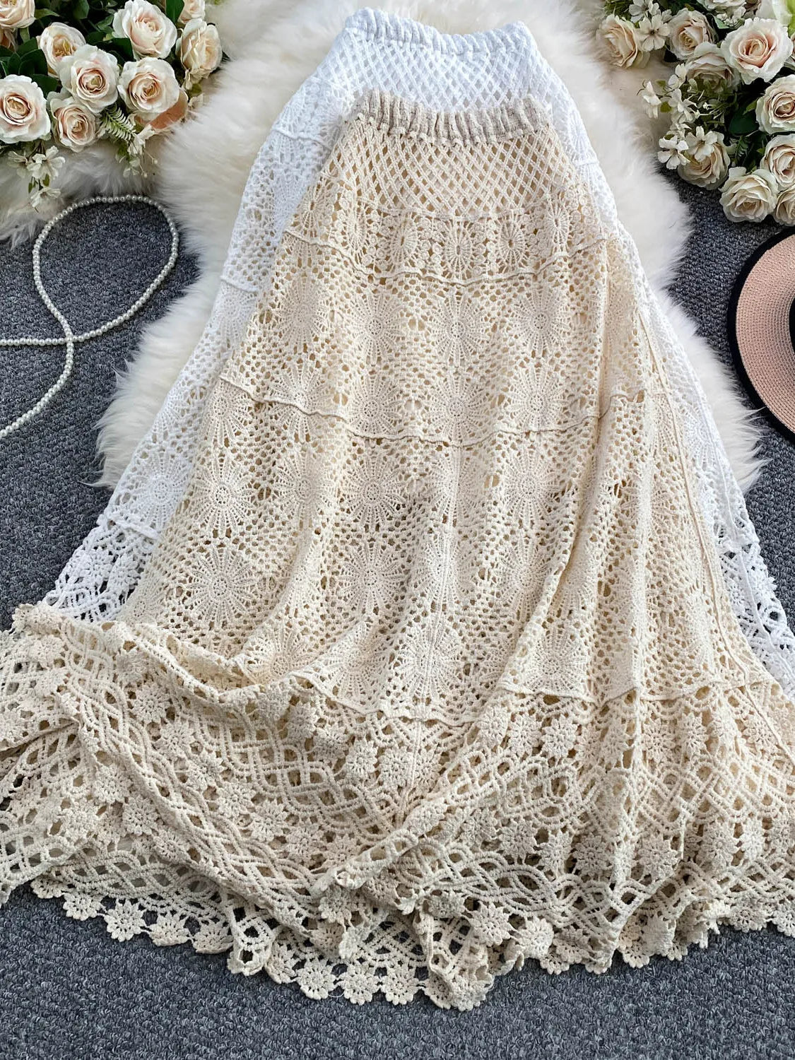 Free Spirit Lace Maxi Skirt