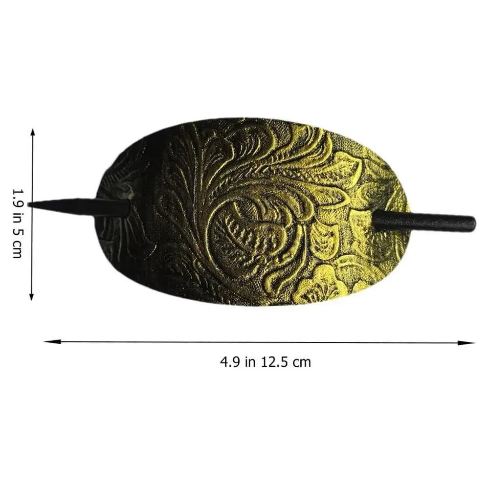 Leather Hair Barrette