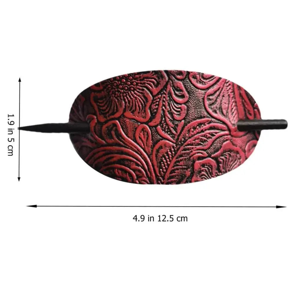 Leather Hair Barrette