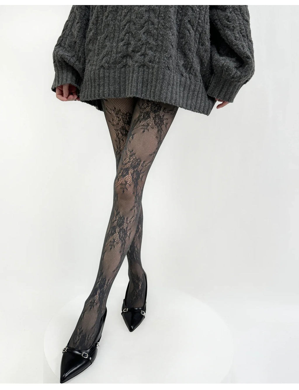 The Lace Fantasy Fishnet Tights