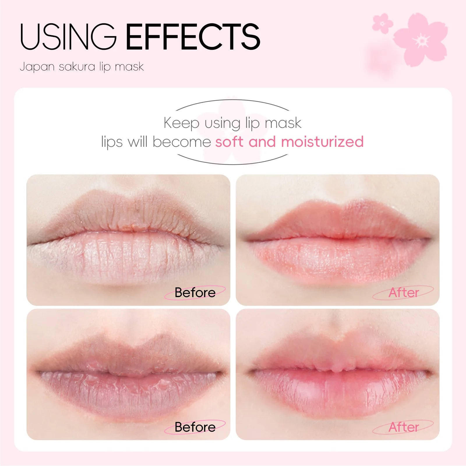 LAIKOU 5/10pcs Lip Mask Lip Care Moisturizing Hydrating Repair Lighten Lip Lines  Gel Patch Lips Pad Patches Care Products
