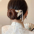 Tasseled Hair Fork – Elegant Updo Accessory