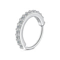 Rhinestone Nose Ring for Women Nasal Septum Daily Wear Body Jewelry Piercing Accessory Ladies Fashion Accessory