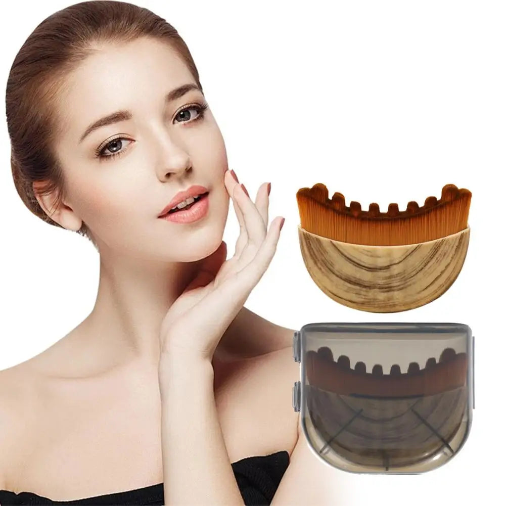 Ergonomic Lymphatic Face Brush Dry Brushing Tool Chin Jaw Sculpting Reduce Puffiness Drainage Salon Home Skincare
